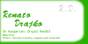 renato drajko business card