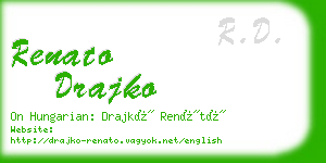 renato drajko business card
